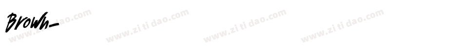 Brown字体转换