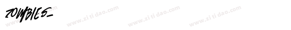 ZOMBIES字体转换