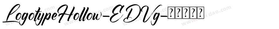 LogotypeHollow-EDVg字体转换