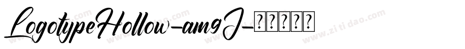 LogotypeHollow-am9J字体转换