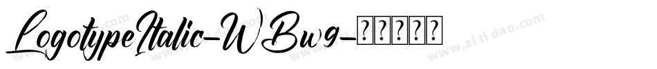 LogotypeItalic-WBw9字体转换