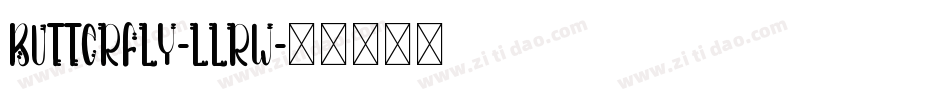 Butterfly-LlRW字体转换