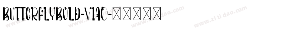 ButterflyBold-V1A0字体转换