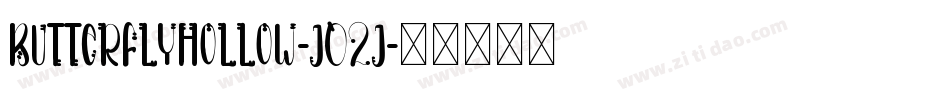 ButterflyHollow-j02j字体转换