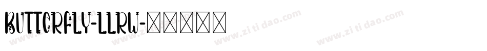 Butterfly-LlRW字体转换
