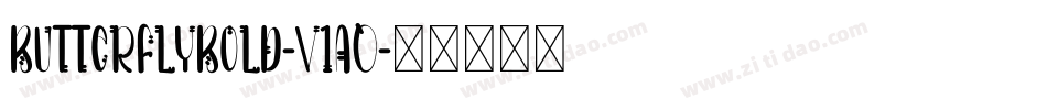 ButterflyBold-V1A0字体转换