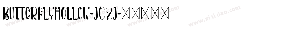 ButterflyHollow-j02j字体转换