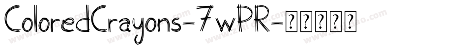 ColoredCrayons-7wPR字体转换