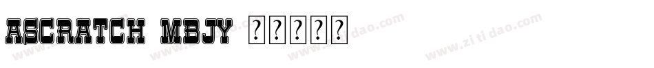 AScratch-MBjY字体转换