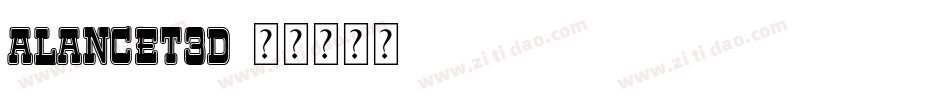 aLancet3D字体转换