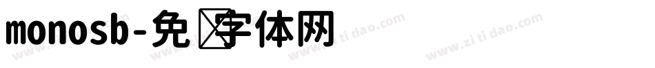 monosb字体转换