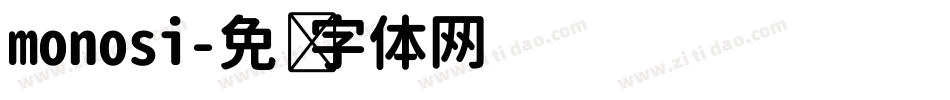 monosi字体转换