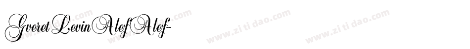 GveretLevinAlefAlef-字体转换