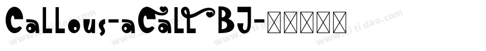 Callous-a0BJ字体转换