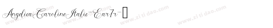 AngelicaCarolineItalic-Ear7r字体转换