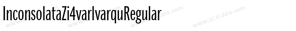 InconsolataZi4varlvarquRegular-42gD字体转换