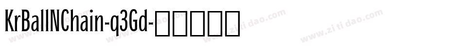 KrBallNChain-q3Gd字体转换