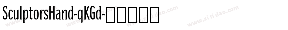 SculptorsHand-qKGd字体转换