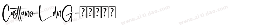 Casttano-LdnG字体转换