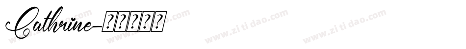 Cathrine字体转换