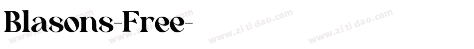 Blasons-Free字体转换