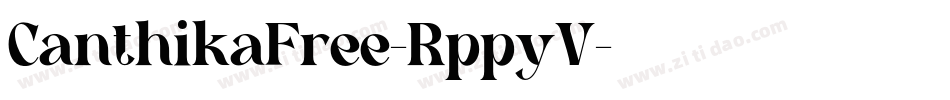 CanthikaFree-RppyV字体转换