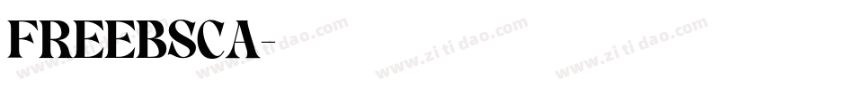 FREEBSCA字体转换