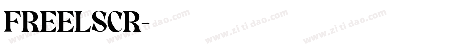 FREELSCR字体转换