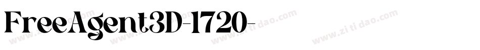 FreeAgent3D-1720字体转换