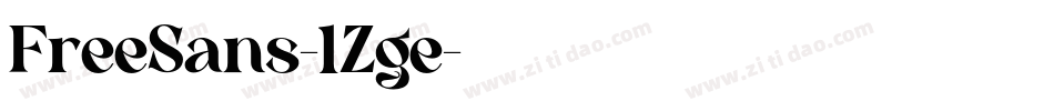 FreeSans-1Zge字体转换
