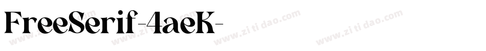 FreeSerif-4aeK字体转换
