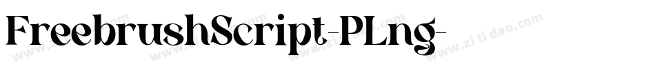 FreebrushScript-PLng字体转换