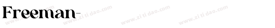 Freeman字体转换
