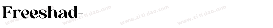 Freeshad字体转换