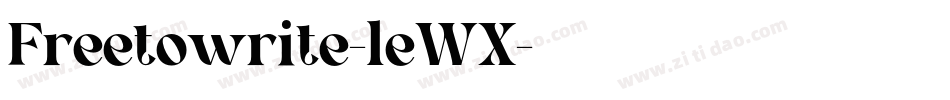 Freetowrite-leWX字体转换