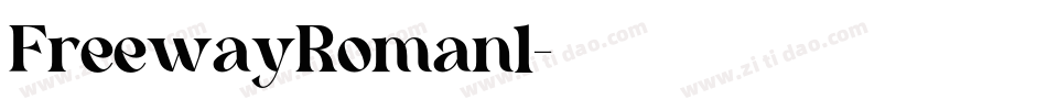 FreewayRoman1字体转换