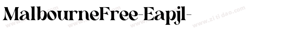 MalbourneFree-Eapjl字体转换