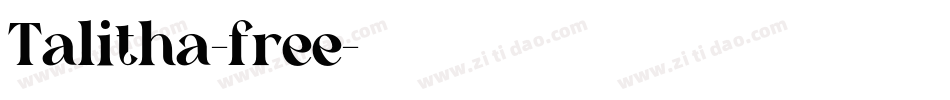 Talitha-free字体转换