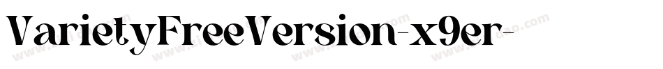 VarietyFreeVersion-x9er字体转换
