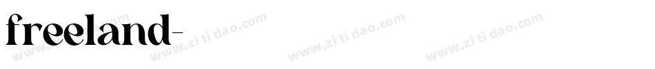 freeland字体转换