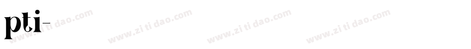 pti字体转换