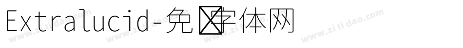 Extralucid字体转换