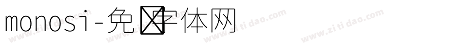 monosi字体转换