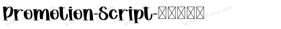 Promotion-Script字体转换