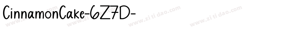 CinnamonCake-6Z7D字体转换