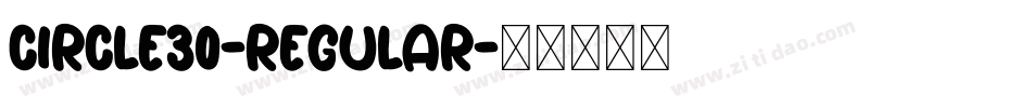 Circle30-Regular字体转换