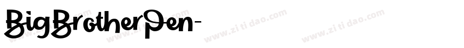 BigBrotherPen字体转换