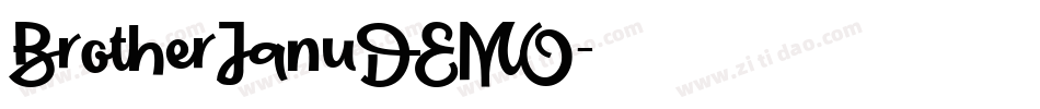 BrotherJanuDEMO字体转换
