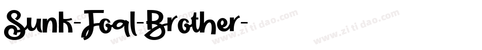 Sunk-Foal-Brother字体转换