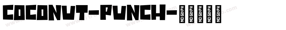 Coconut-Punch字体转换